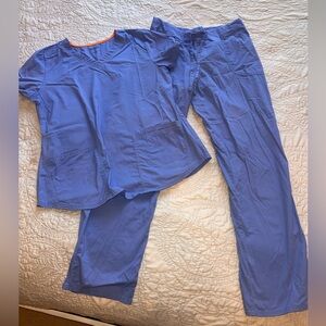 Scrub Star Ceil Blue Scrub Set; Size M